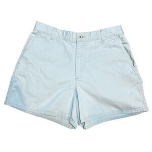 Vintage Calvin Klein Khakis Made in USA High Rise 100% Cotton Shorts Size 12 90s